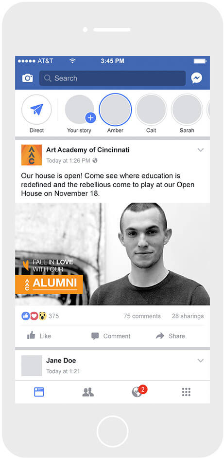 art-facebook-phone